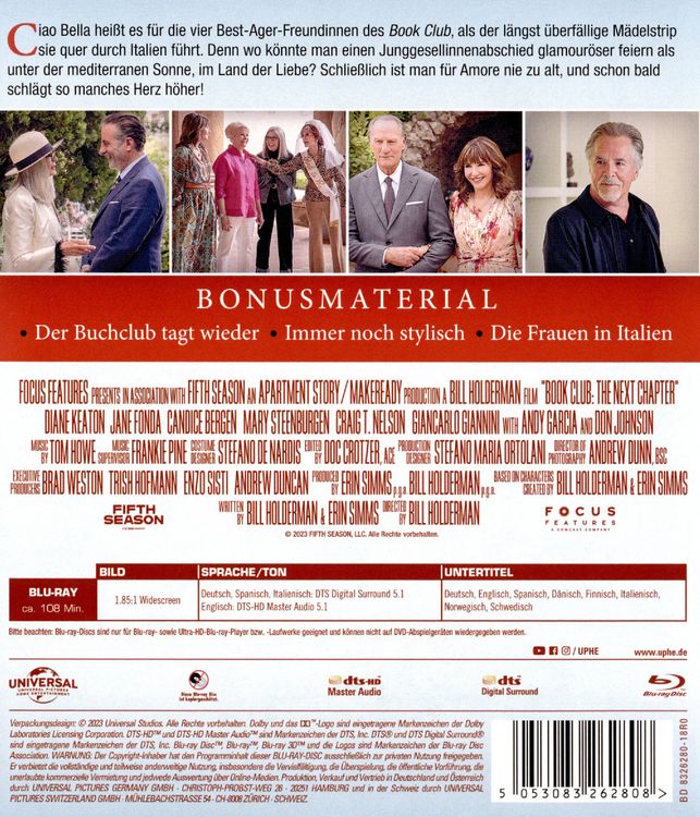 Universal BOOK CLUB - EIN NEUES KAPITEL BD (Blu-ray, 2023, Deutsch)