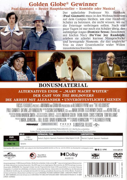 Universal THE HOLDOVERS DVD (DVD, 202410, Deutsch, Englisch, Spanisch, Französisch)