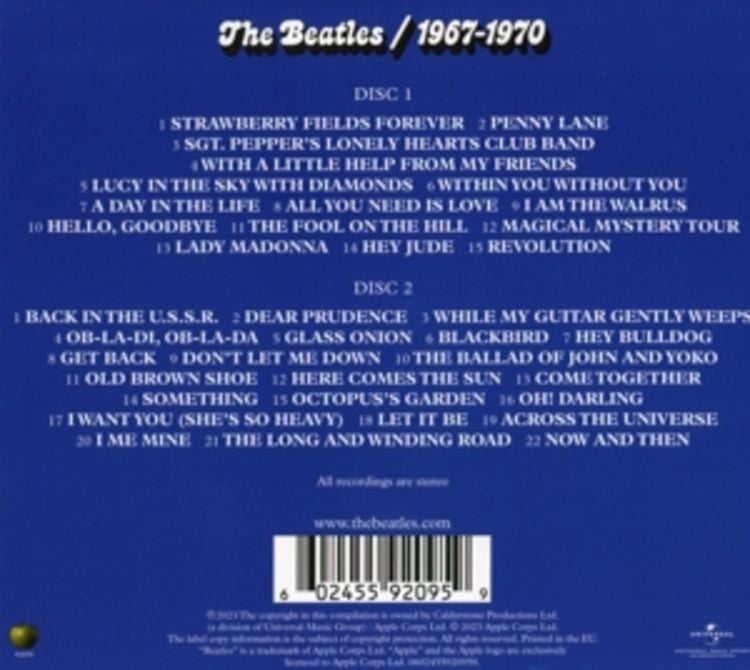 The Beatles 1967 - 1970 (Blue Album) (2 CDs)