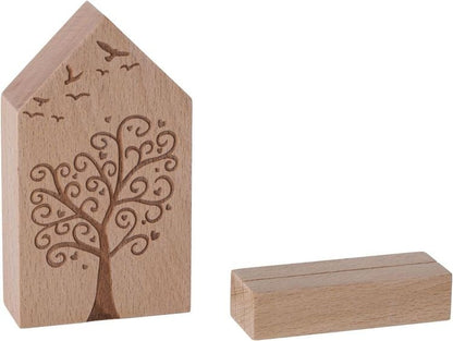 Geschenkset Holzhaus mit 25 Motivkarten mit Spruch