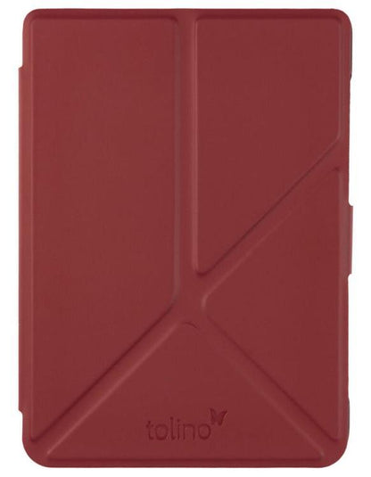tolino shine 4, Schutztasche mit Origami Standfunktion (Farbe:rot)