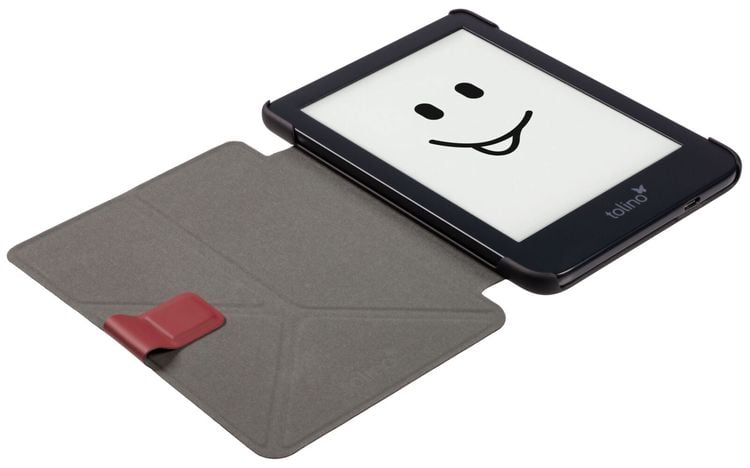 tolino shine 4, Schutztasche mit Origami Standfunktion (Farbe:rot)