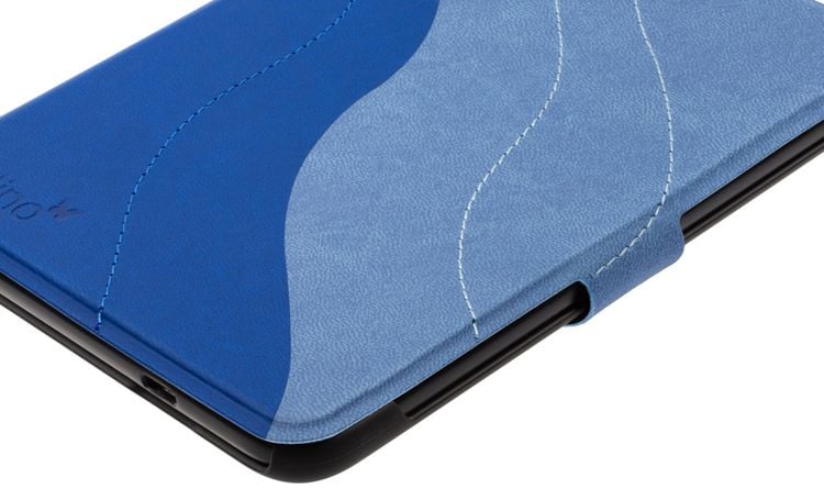 tolino shine 4, Schutztasche in Lederoptik (Farbe:blau)