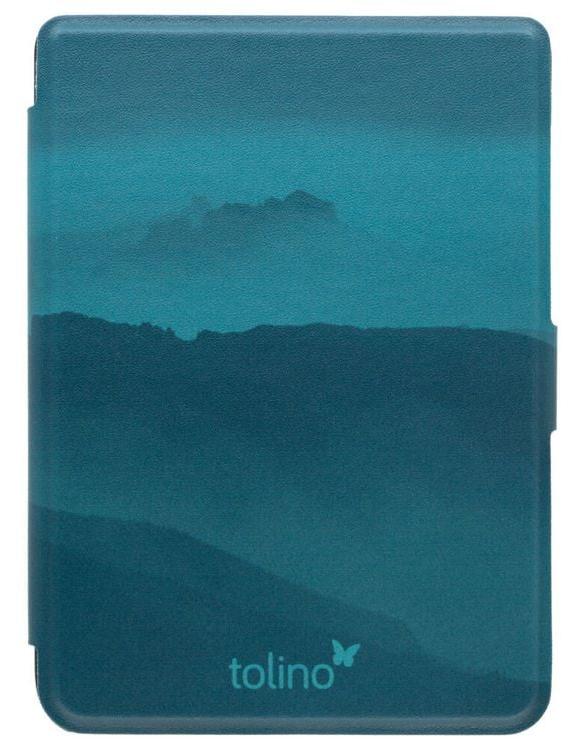 tolino shine 4, Schutztasche in Lederoptik (Farbe:aloe clouds)
