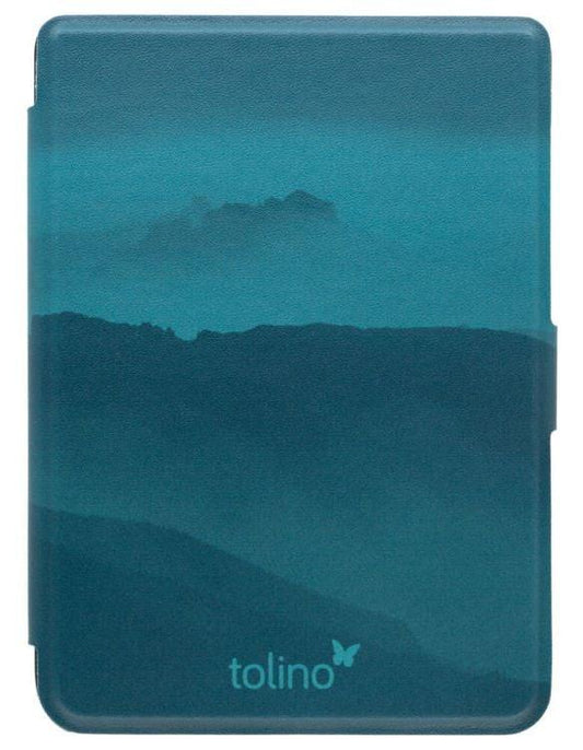 tolino shine 4, Schutztasche in Lederoptik (Farbe:aloe clouds)