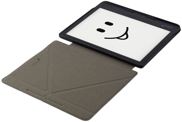 tolino epos 3, Schutztasche mit Origami Standfunktion (Farbe:schwarz)