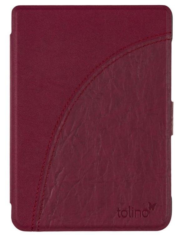 tolino shine 4, Schutztasche in Lederoptik (Farbe:pflaume)