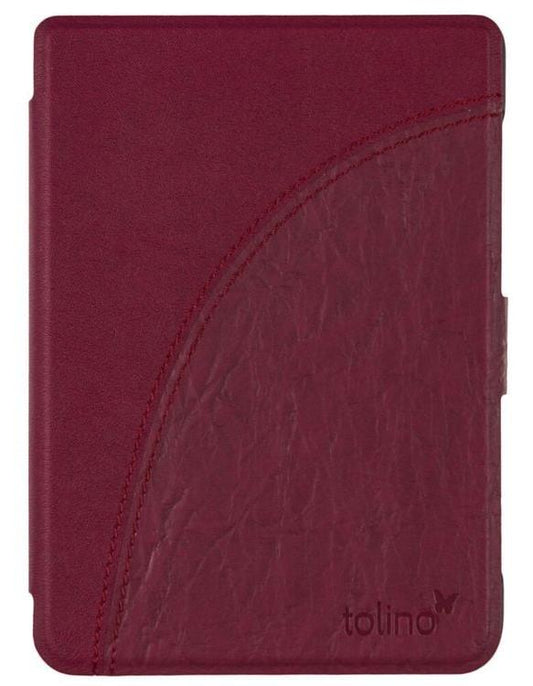 tolino shine 4, Schutztasche in Lederoptik (Farbe:pflaume)