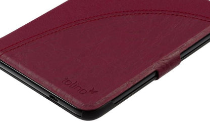 tolino shine 4, Schutztasche in Lederoptik (Farbe:pflaume)