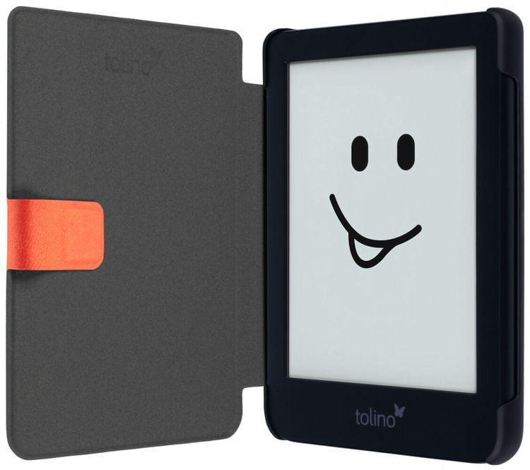 tolino shine 4, Schutztasche in Lederoptik (Farbe:rot)