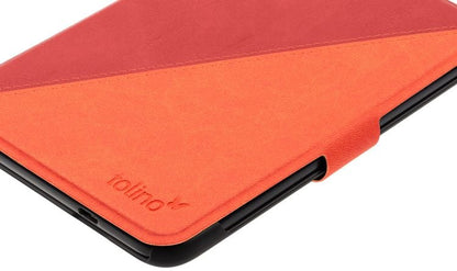 tolino shine 4, Schutztasche in Lederoptik (Farbe:rot)