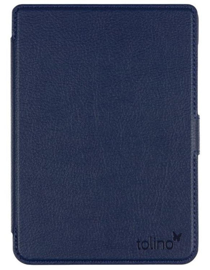 tolino shine 4, Schutztasche in Lederoptik (Farbe:blau)