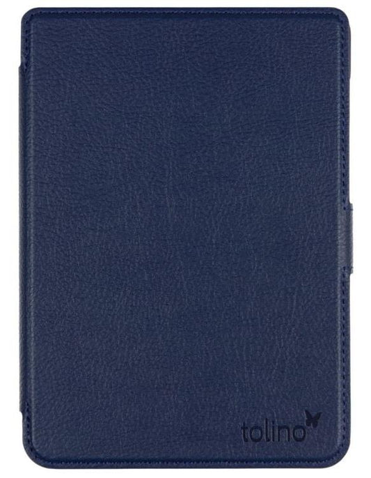 tolino shine 4, Schutztasche in Lederoptik (Farbe:blau)