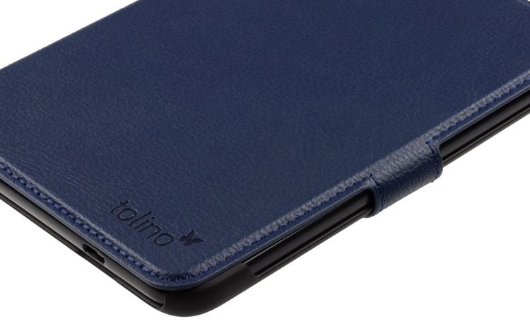 tolino shine 4, Schutztasche in Lederoptik (Farbe:blau)