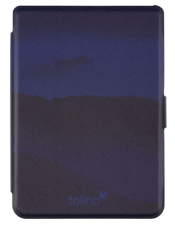 tolino shine 4, Schutztasche in Lederoptik (Farbe:midnight clouds)