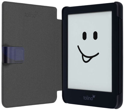 tolino shine 4, Schutztasche in Lederoptik (Farbe:midnight clouds)