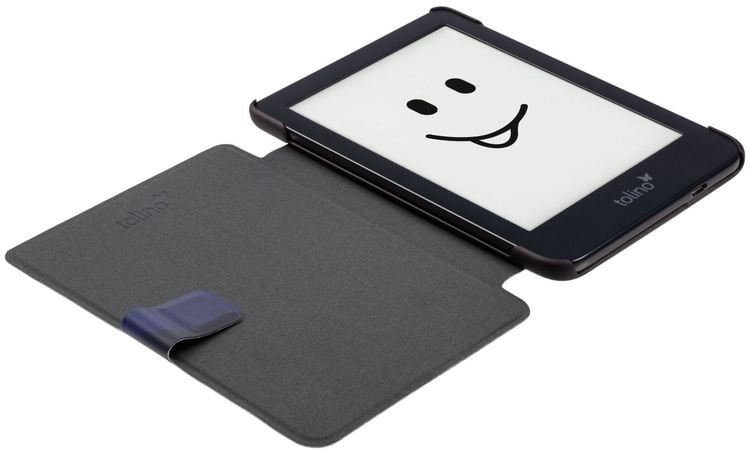 tolino shine 4, Schutztasche in Lederoptik (Farbe:midnight clouds)