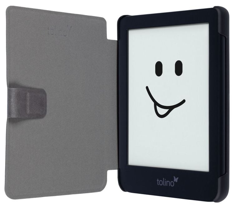 tolino shine 4, Schutztasche in Lederoptik (Motiv:Kompass)