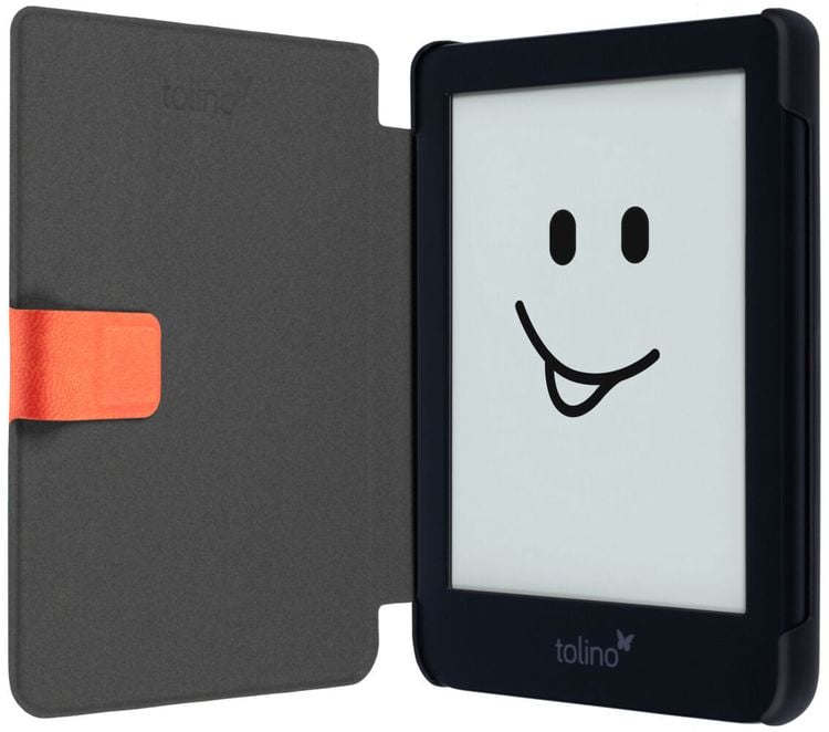 tolino shine 4, Schutztasche in Lederoptik (Farbe:rot)