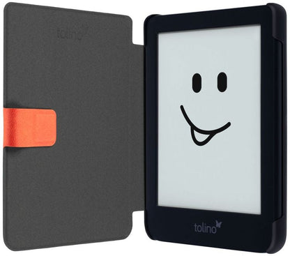 tolino shine 4, Schutztasche in Lederoptik (Farbe:rot)