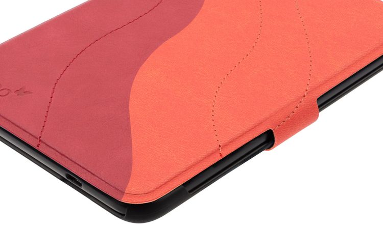 tolino shine 4, Schutztasche in Lederoptik (Farbe:rot)