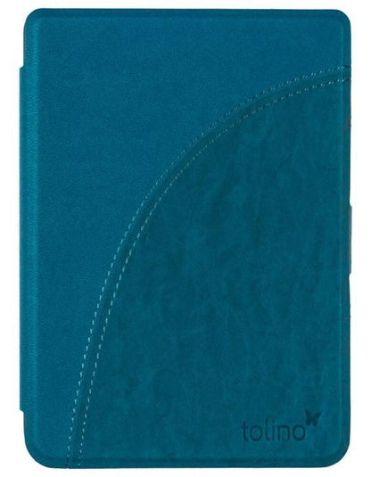 tolino shine 4, Schutztasche in Lederoptik (Farbe:petrol)