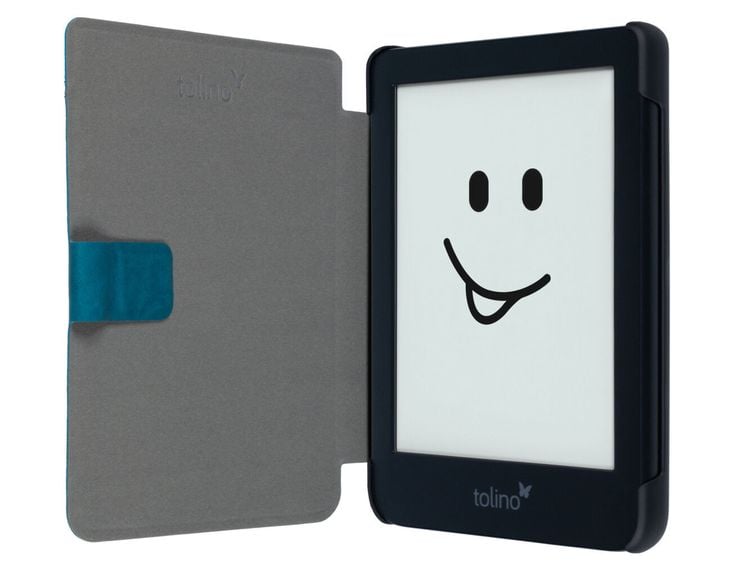 tolino shine 4, Schutztasche in Lederoptik (Farbe:petrol)
