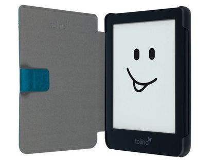 tolino shine 4, Schutztasche in Lederoptik (Farbe:petrol)