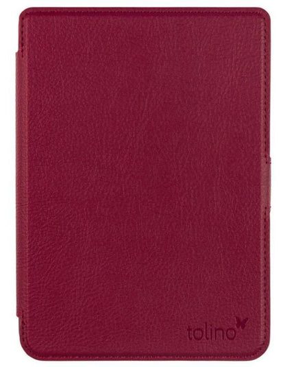 tolino shine 4, Schutztasche in Lederoptik (Farbe:rot)