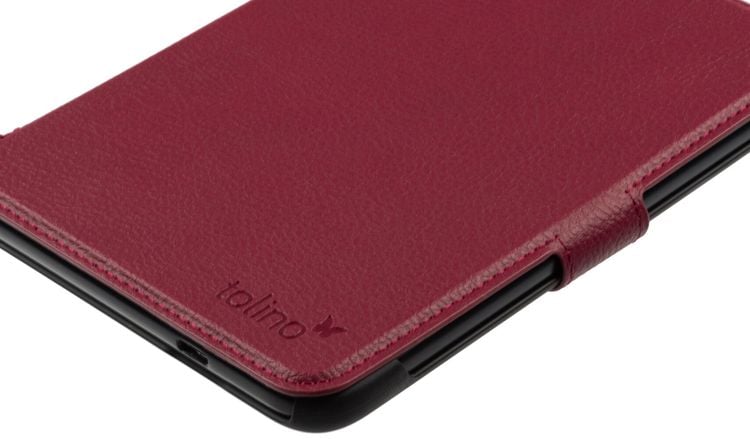 tolino shine 4, Schutztasche in Lederoptik (Farbe:rot)