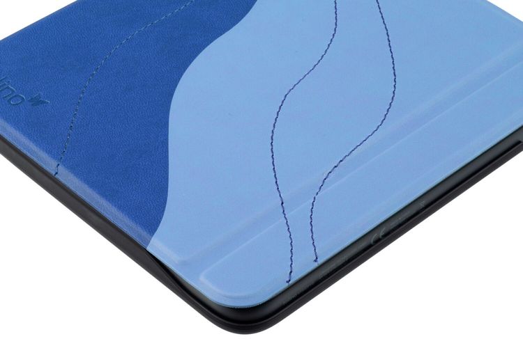 tolino vision 6, Schutztasche in Lederoptik (Farbe:blau)