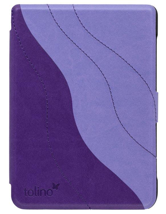 tolino shine 4, Schutztasche in Lederoptik (Farbe:purple)