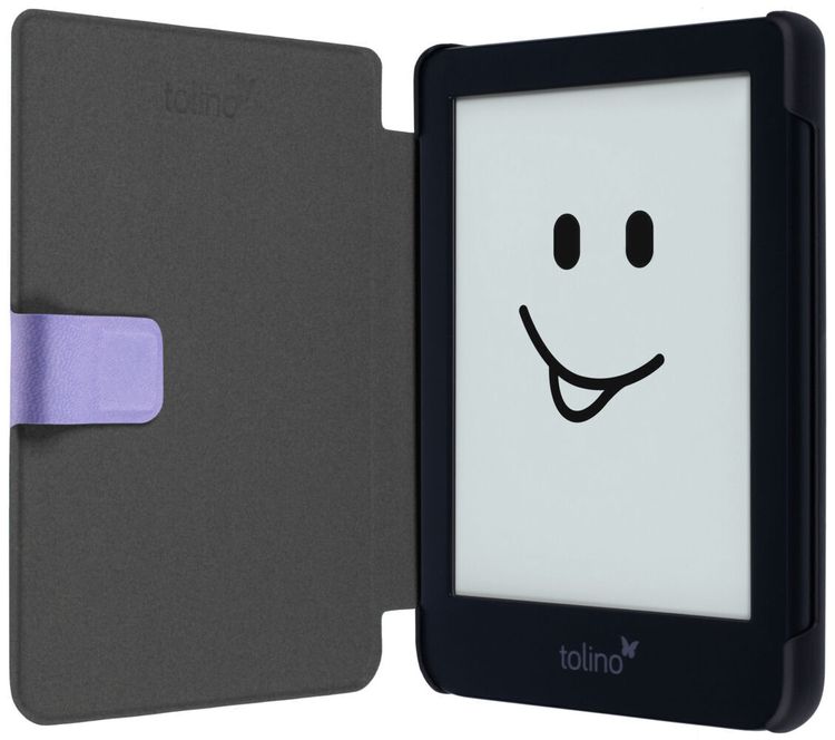 tolino shine 4, Schutztasche in Lederoptik (Farbe:purple)