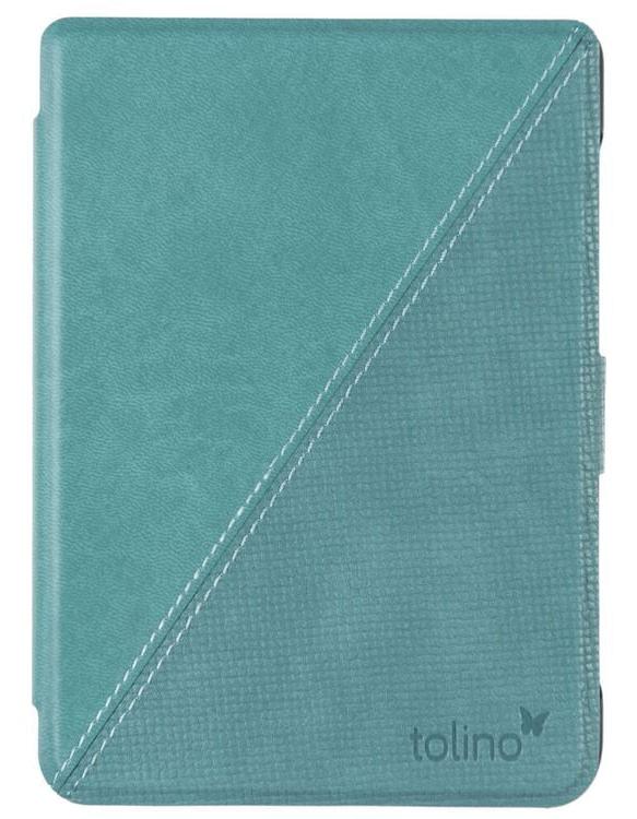 tolino shine 4, Schutztasche in Lederoptik (Farbe:grün)