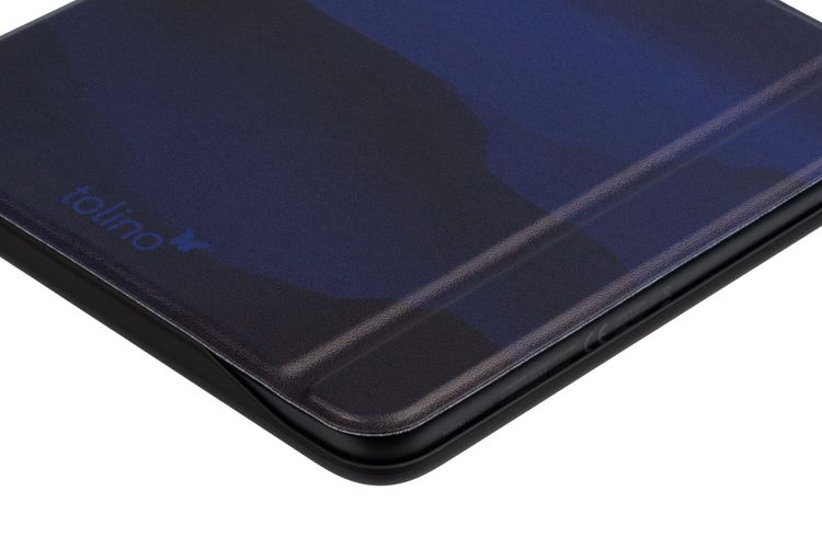 tolino vision 6, Schutztasche in Lederoptik (Farbe:midnight clouds)