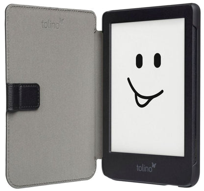 tolino shine/shine color, Schutztasche in Lederoptik (Farbe:schwarz)