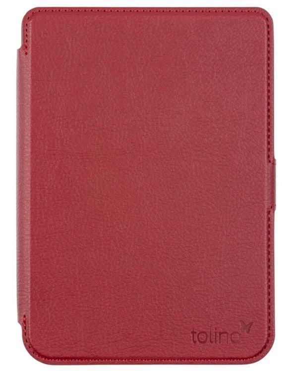 tolino shine/shine color, Schutztasche in Lederoptik (Farbe:rot)