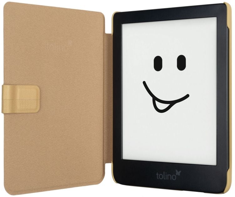 tolino shine 3, Schutztasche in Lederoptik (Farbe:kanvas)