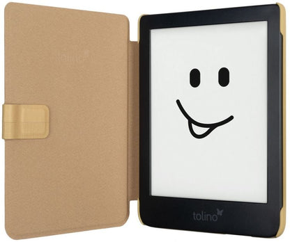 tolino shine 3, Schutztasche in Lederoptik (Farbe:kanvas)