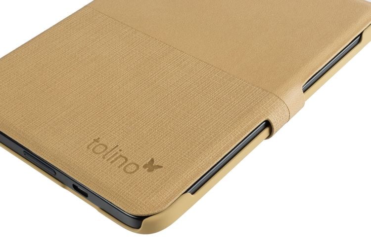 tolino shine 3, Schutztasche in Lederoptik (Farbe:kanvas)