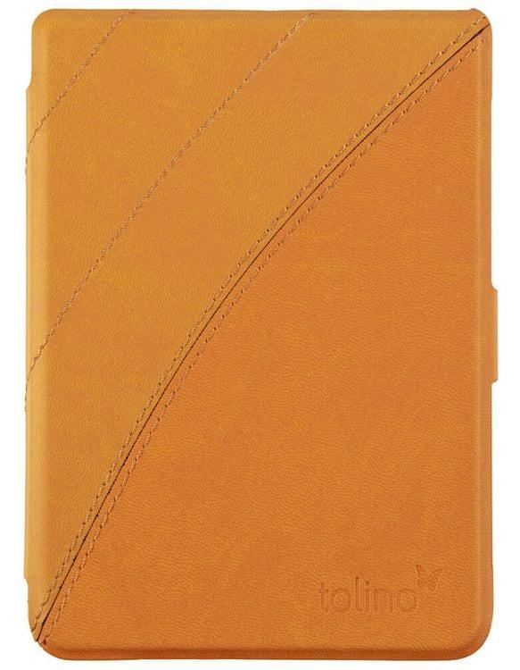 tolino shine 3, Schutztasche in Lederoptik (Farbe:gelb Schmetterling)