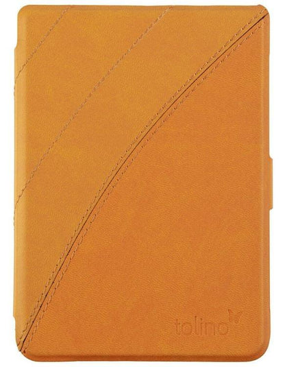 tolino shine 3, Schutztasche in Lederoptik (Farbe:gelb Schmetterling)