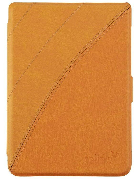 tolino shine 3, Schutztasche in Lederoptik (Farbe:gelb Schmetterling)