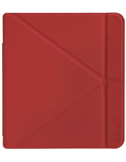 tolino vision 6, Schutztasche mit Origami Standfunktion (Farbe:rot)
