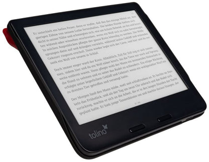 tolino vision 6, Schutztasche mit Origami Standfunktion (Farbe:rot)