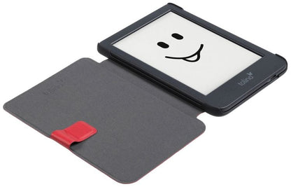 tolino shine/shine color, Schutztasche in Lederoptik (Motiv:red texture)