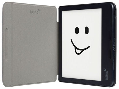 tolino vision color, Schutztasche in Lederoptik (Farbe:blau)