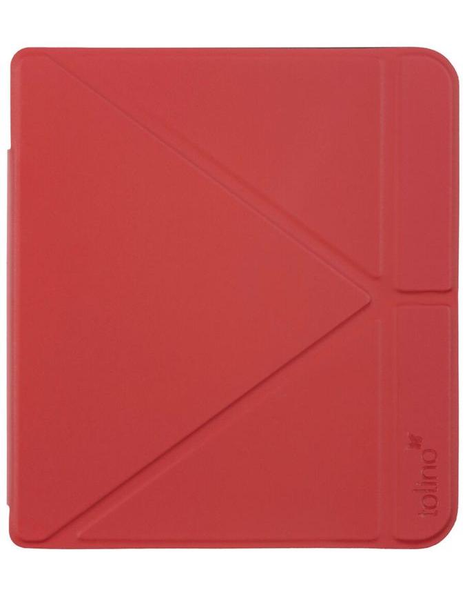 tolino vision color, Schutztasche mit Origami Standfunktion (Farbe:rot)