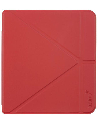 tolino vision color, Schutztasche mit Origami Standfunktion (Farbe:rot)