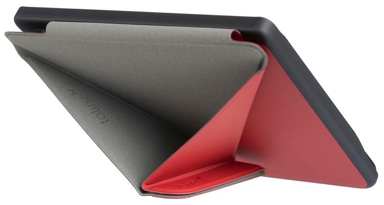 tolino vision color, Schutztasche mit Origami Standfunktion (Farbe:rot)